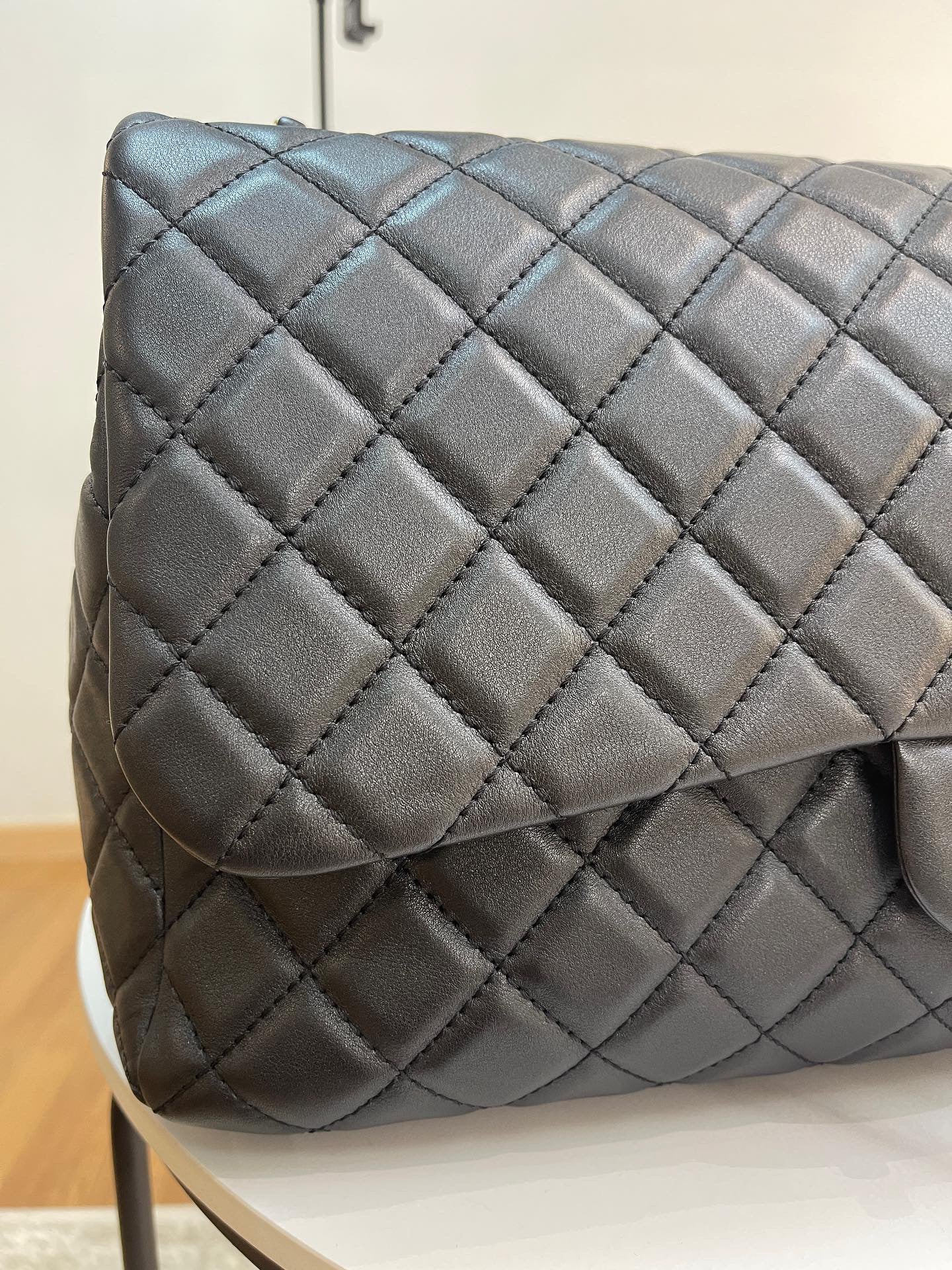 Chanel supermodel airline XXL flap bag