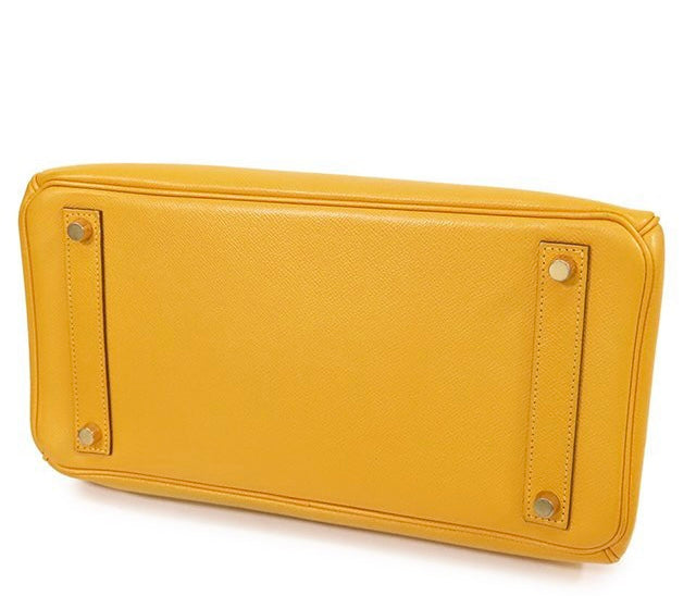 Hermes Hac 32 courchevel Jaune ghw