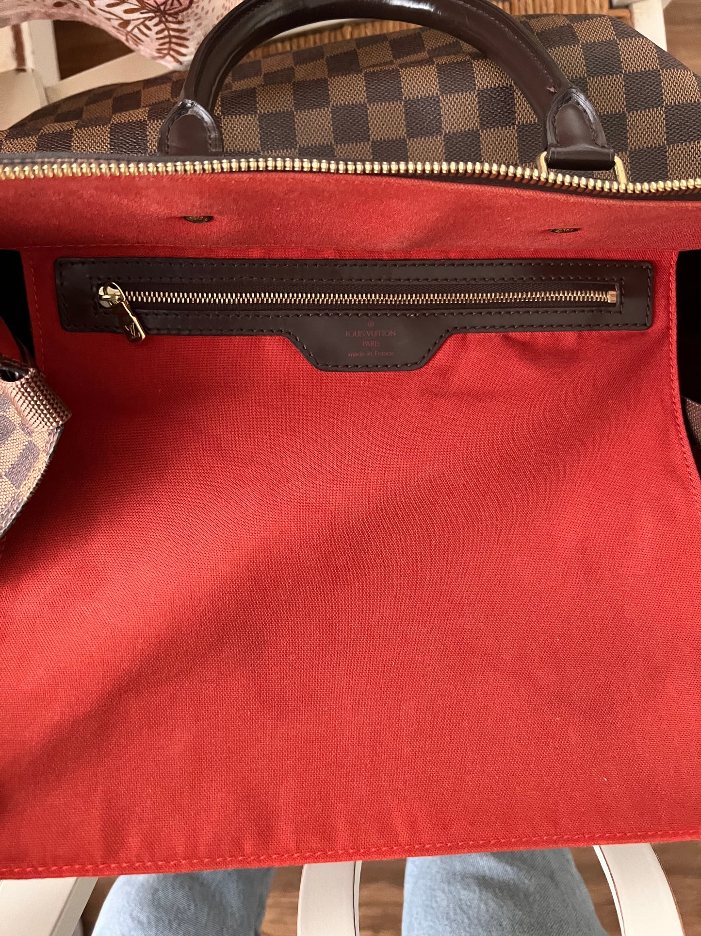 Louis Vuitton Damier Ebene Greenwhich travel weekender bag