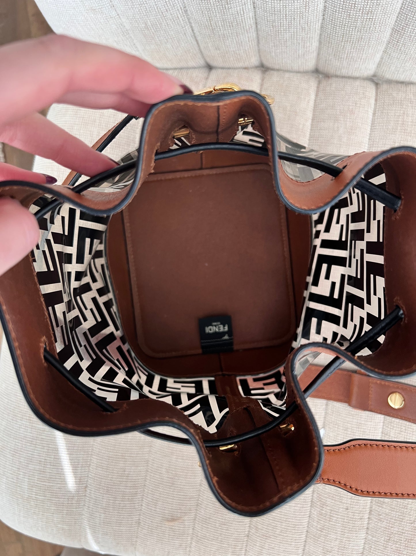 Fendi Zucca mon tresor grande bucket bag