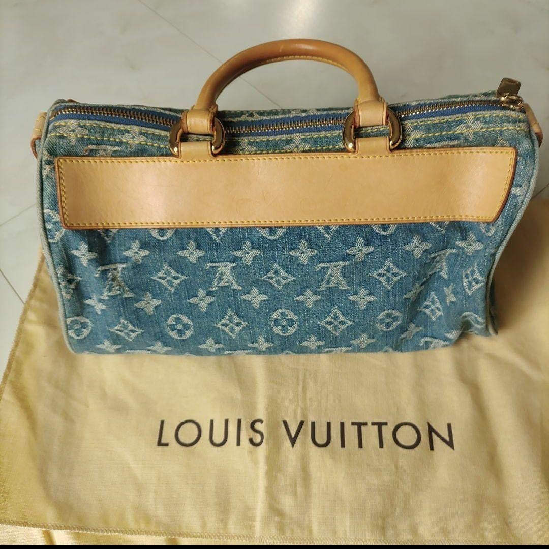 Louis Vuitton denim neo monogram speedy