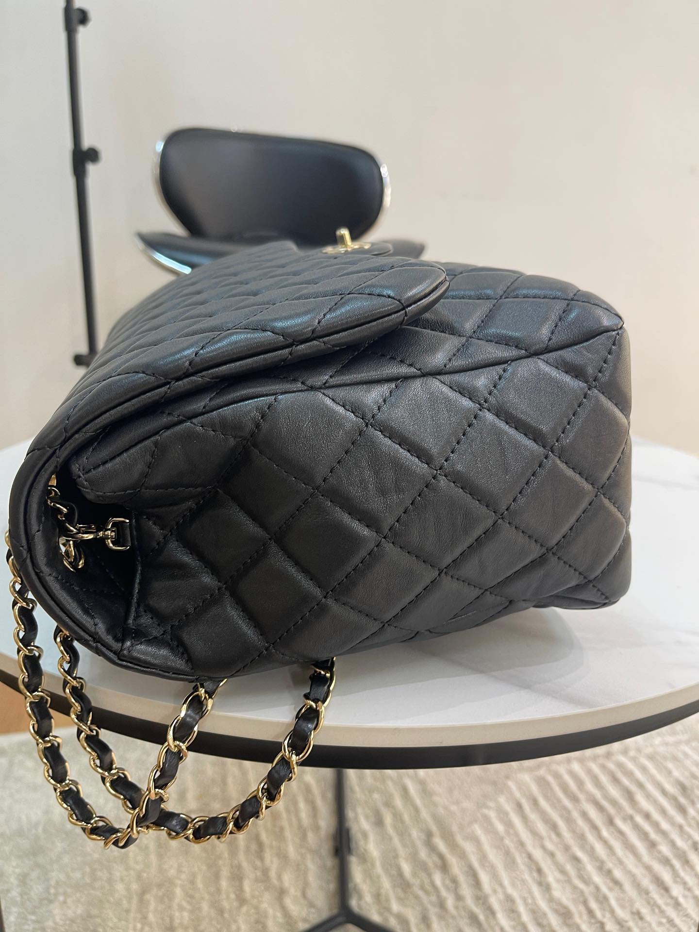 Chanel supermodel airline XXL flap bag