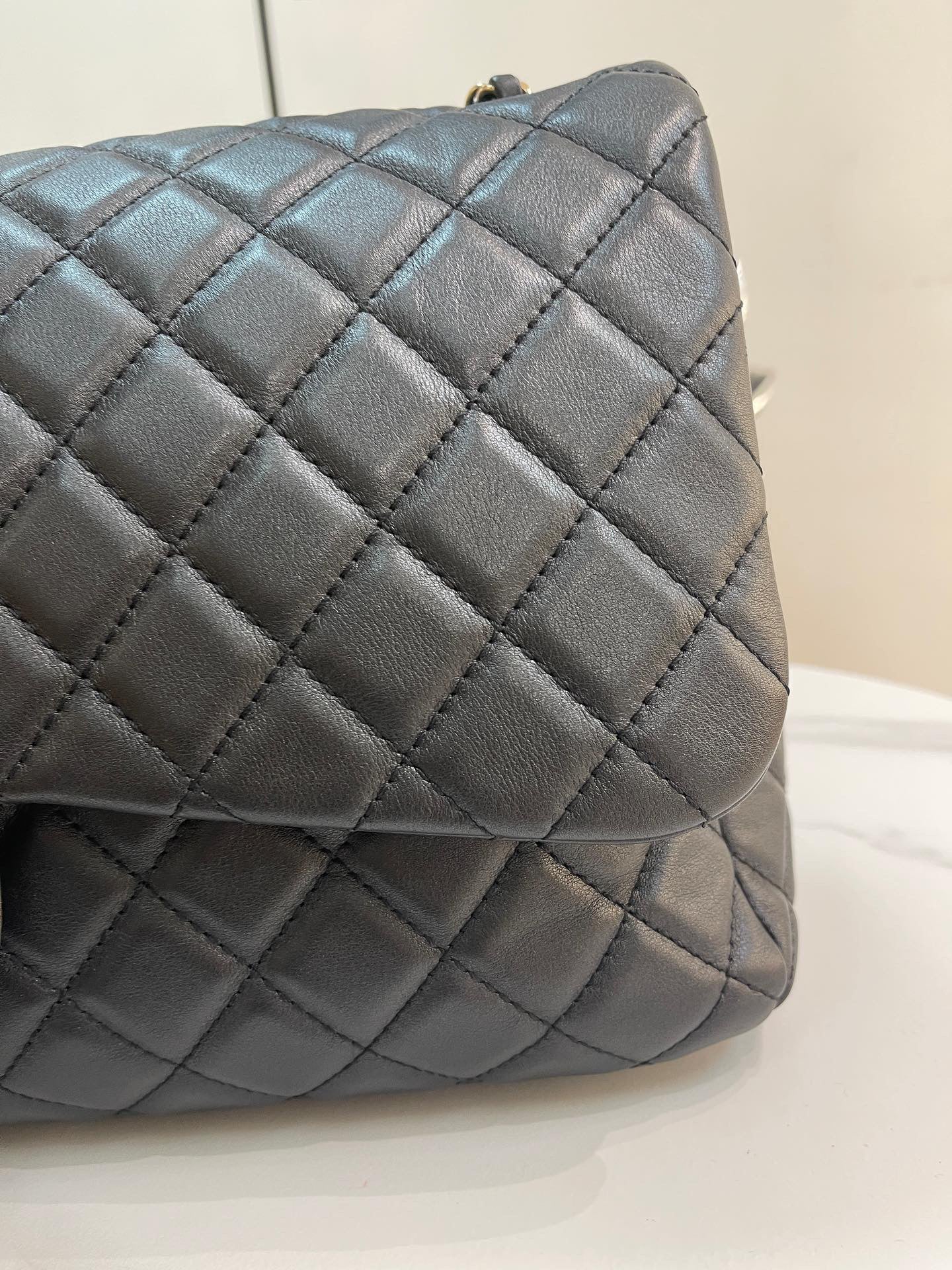 Chanel supermodel airline XXL flap bag