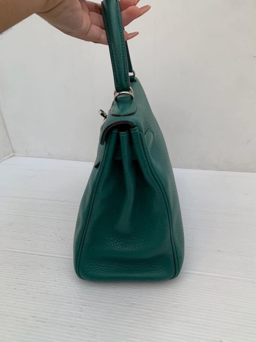 Hermes Kelly 28 malachite PHW stamp T