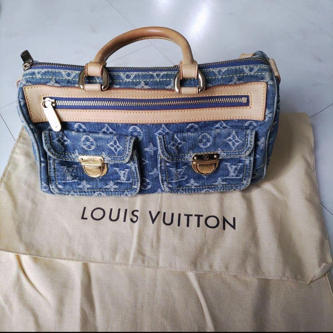 Louis Vuitton denim neo monogram speedy
