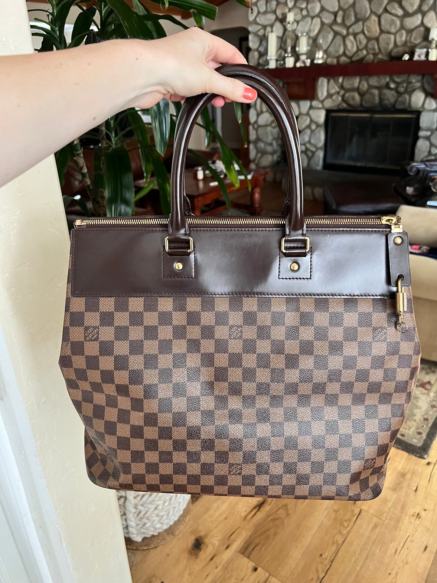 Louis Vuitton Damier Ebene Greenwhich travel weekender bag