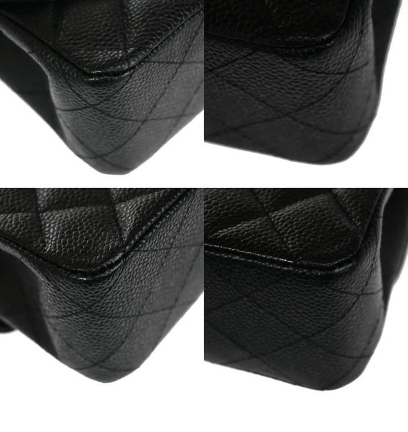 Chanel Black caviar GHW medium classic flap bag