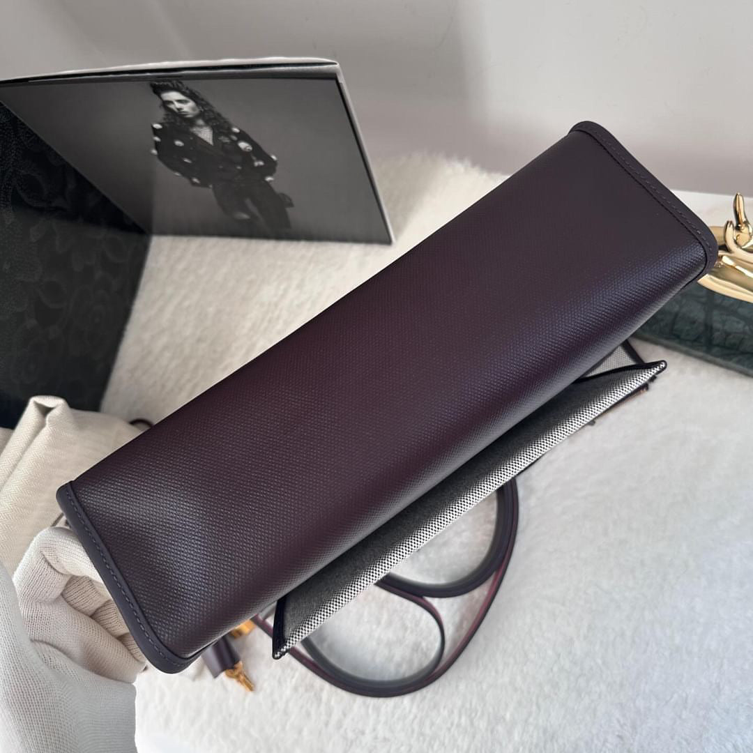 Hermes herbag 31 Rouge Sellier Vache Hunter Coated Toile GHW ST:Z