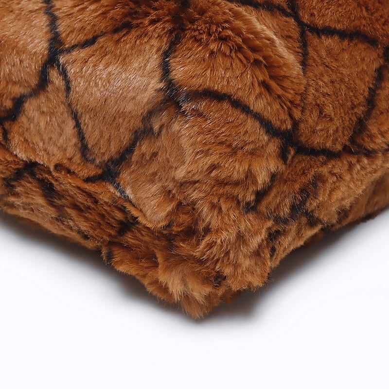 Rare Chanel rabbit fur large tote
