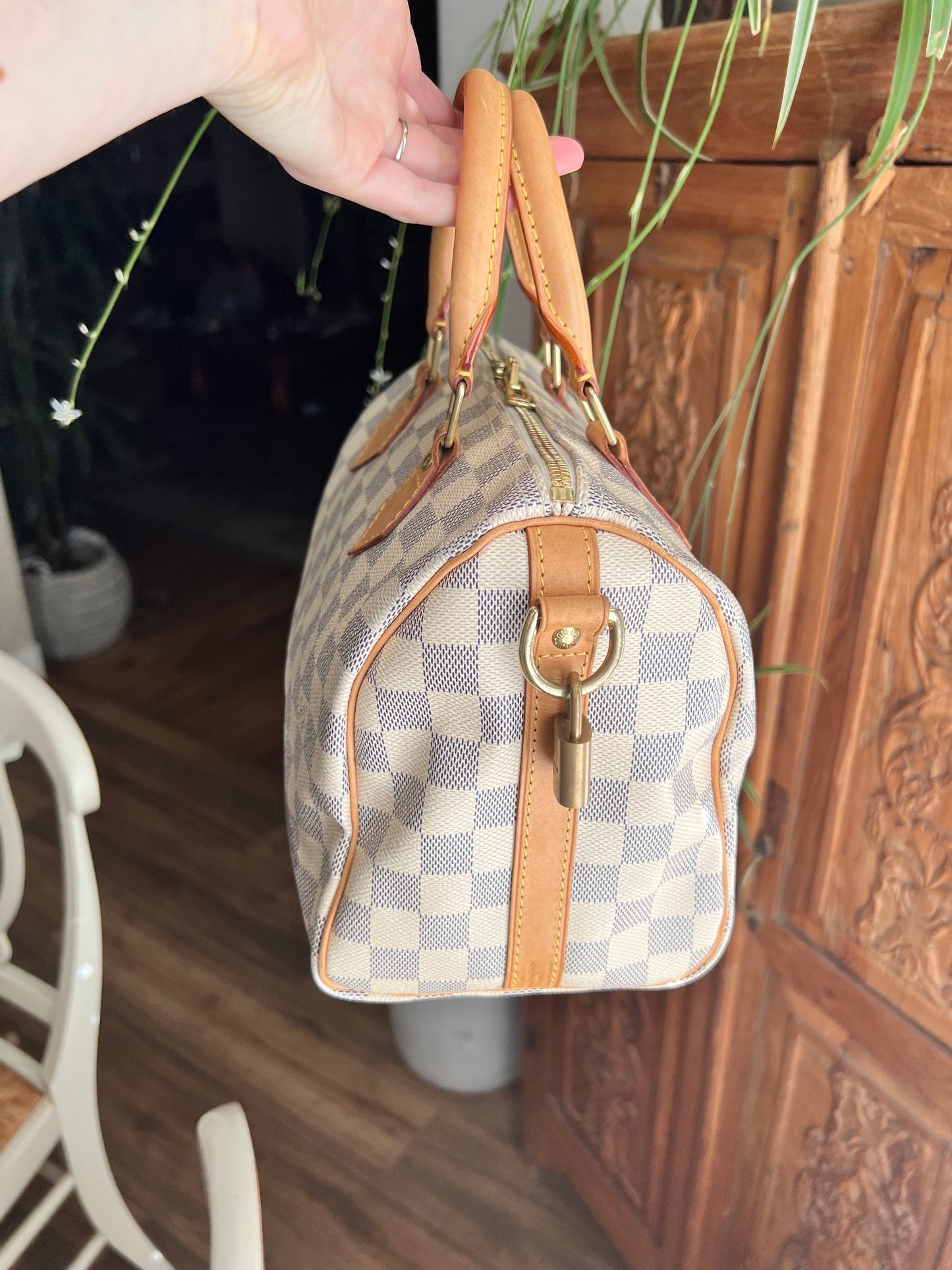 Louis Vuitton Damier Azur speedy 25 bandouliere