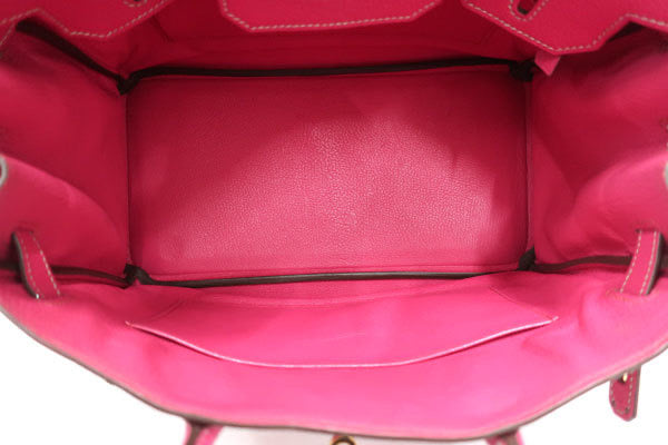 Hermes birkin 30 rose tyrien chèvre GHW special order