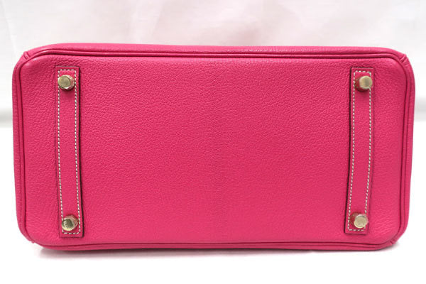 Hermes birkin 30 rose tyrien chèvre GHW special order