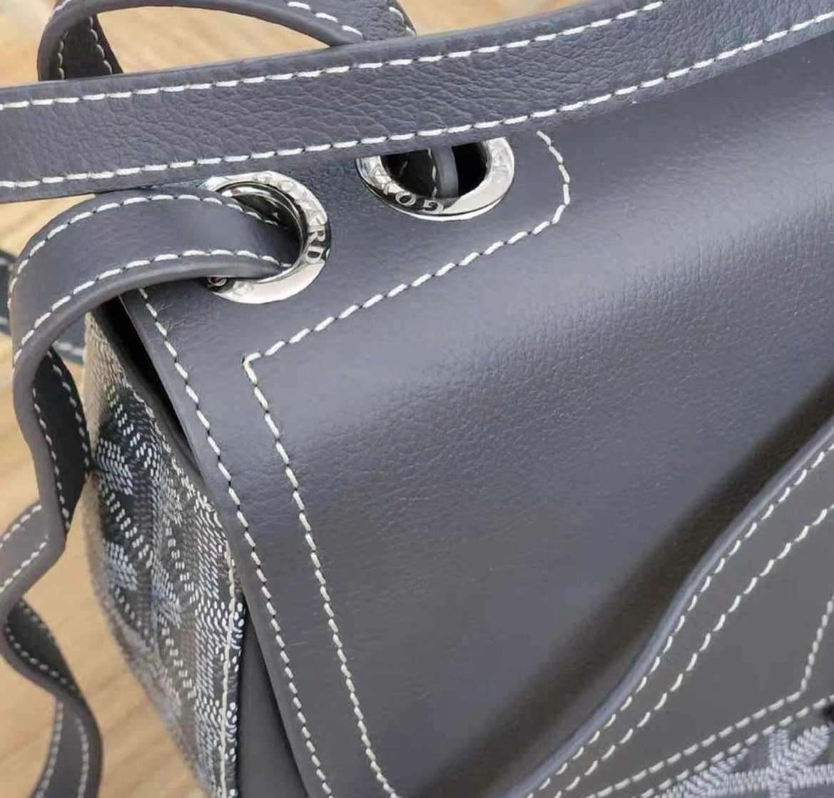 Goyard Goyardine gray 233 flap bag - partial payment