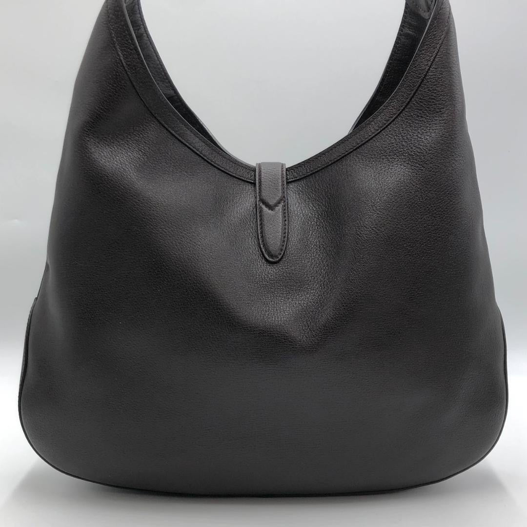 Gucci chocolate leather hobo shoulder bag