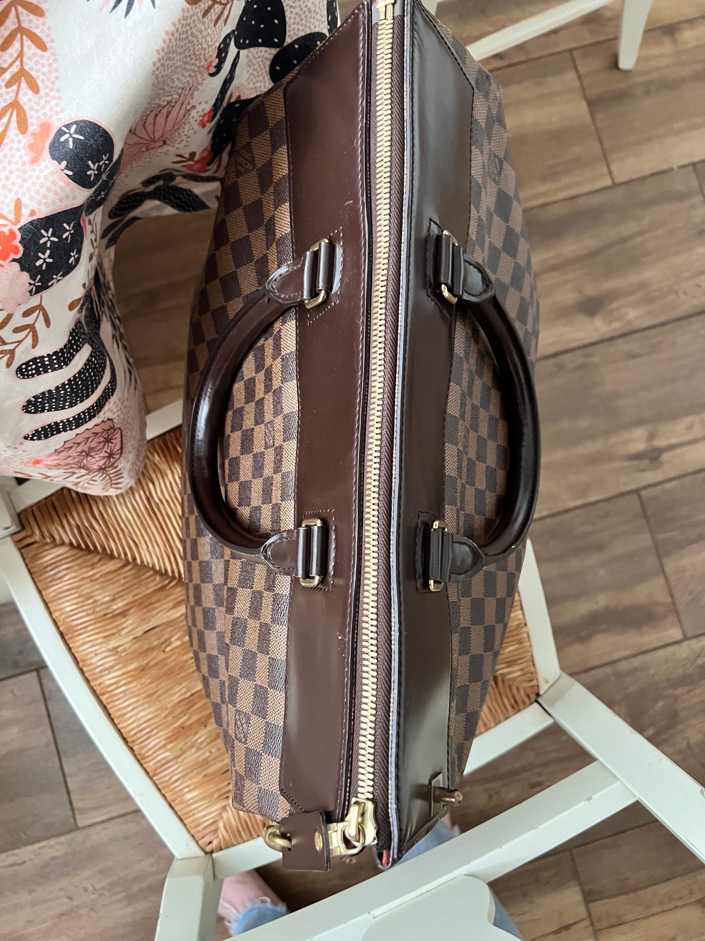 Louis Vuitton Damier Ebene Greenwhich travel weekender bag