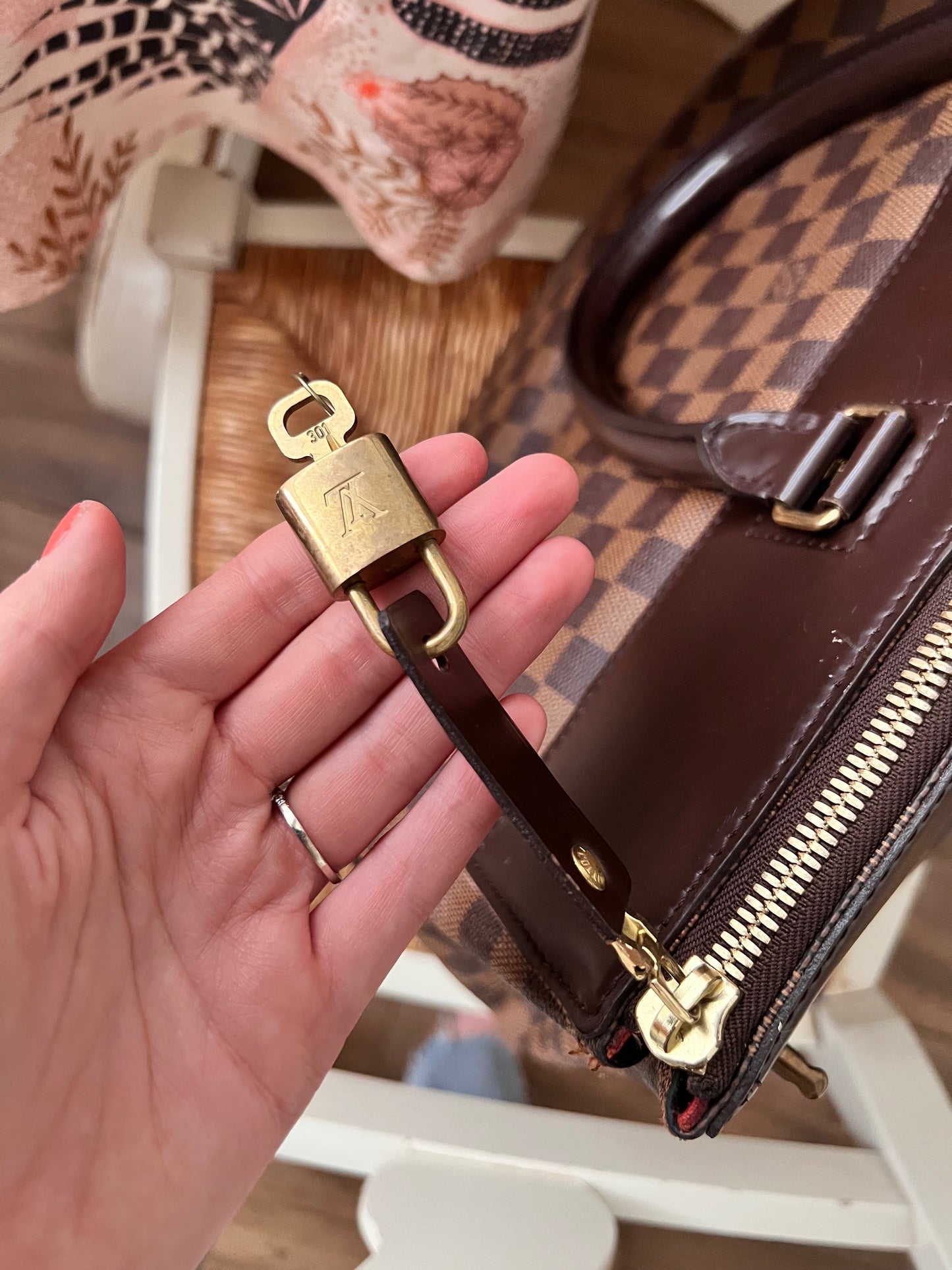 Louis Vuitton Damier Ebene Greenwhich travel weekender bag