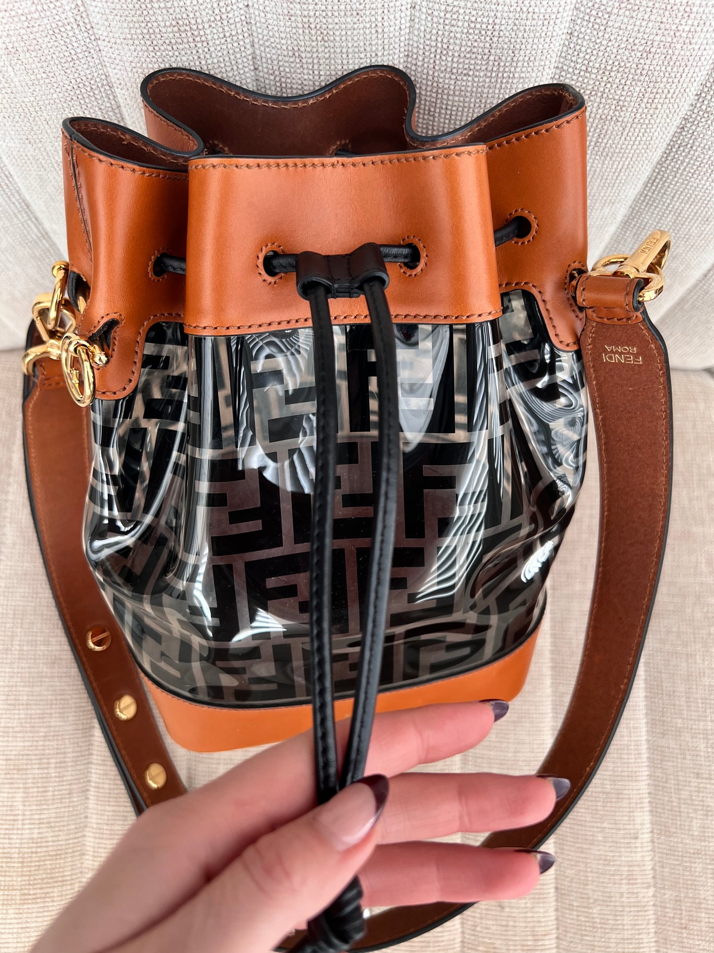 Fendi Zucca mon tresor grande bucket bag