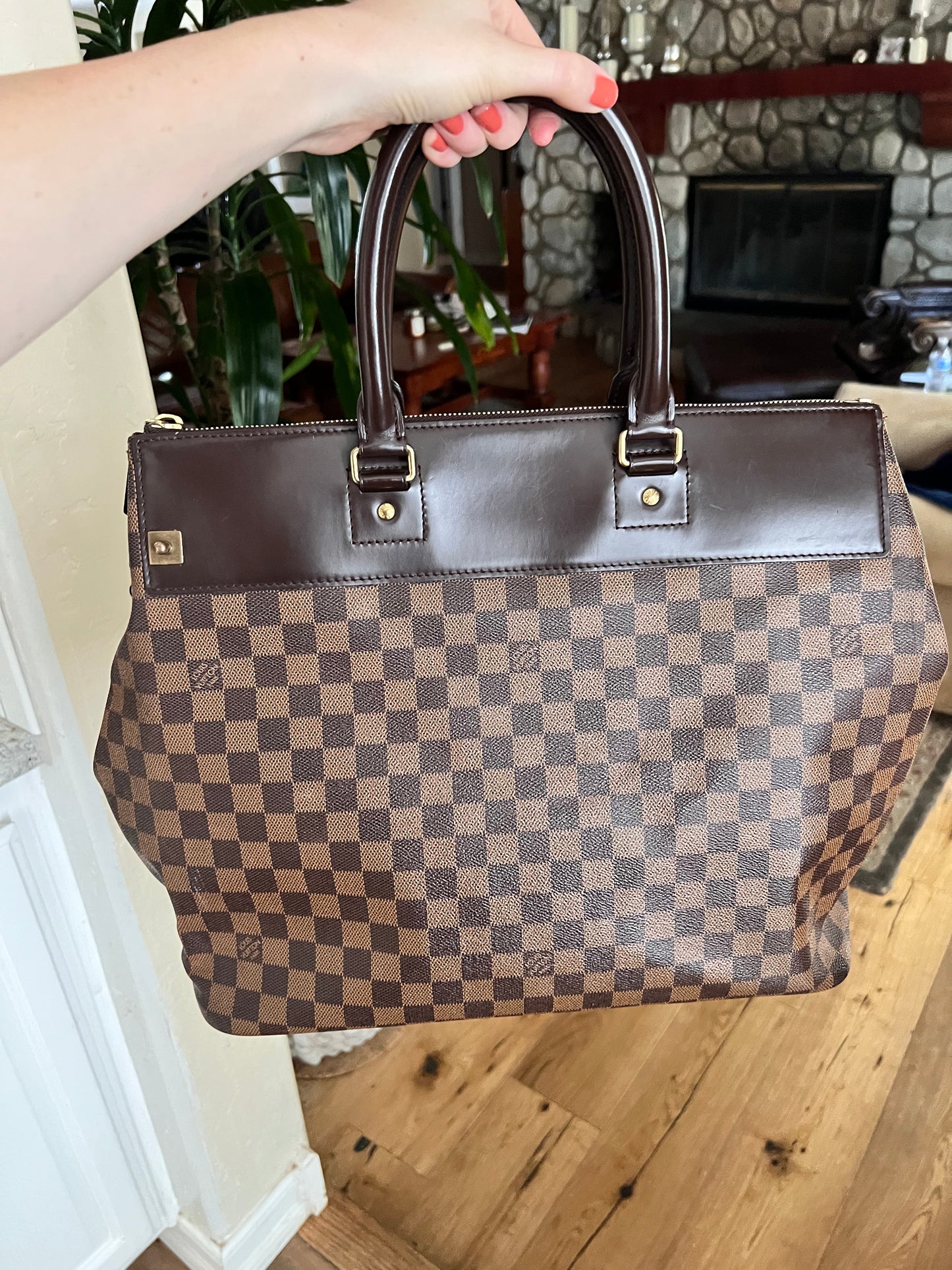 Louis Vuitton Damier Ebene Greenwhich travel weekender bag
