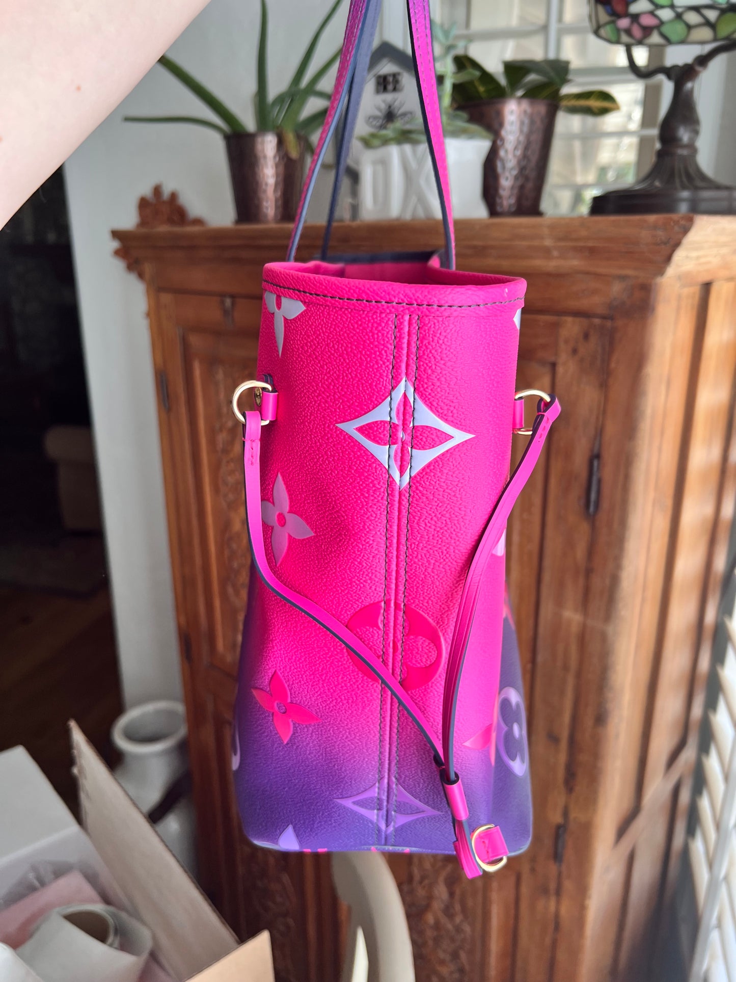 Louis Vuitton spring in the city midnight neverfull tote