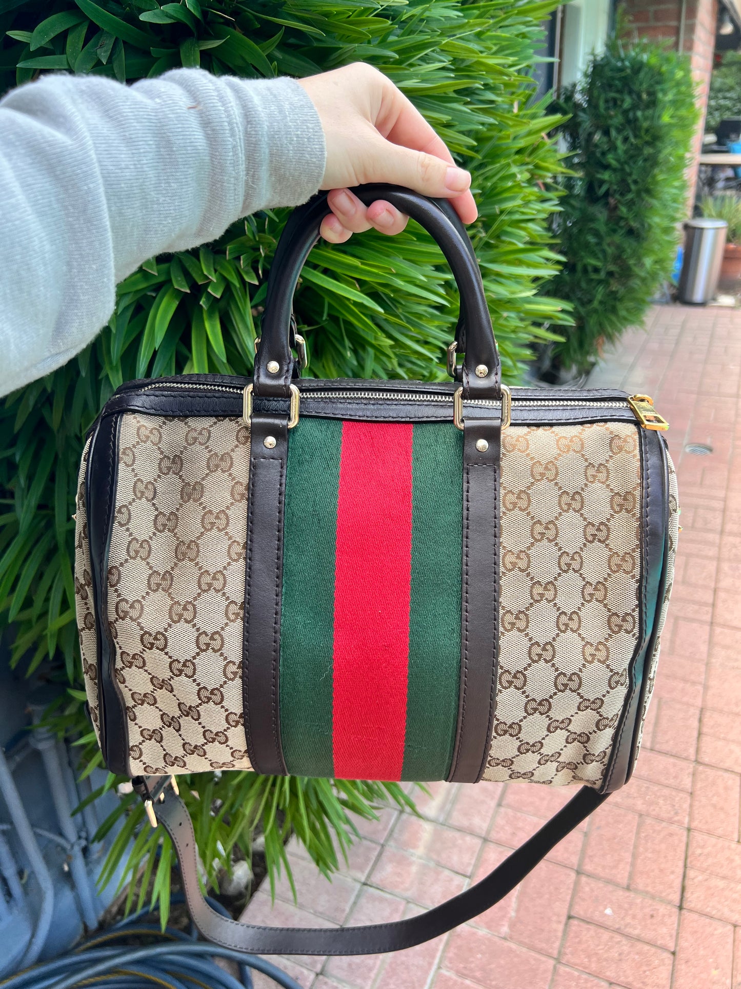 Gucci GG Supreme Boston bag shoulder 2 way tote