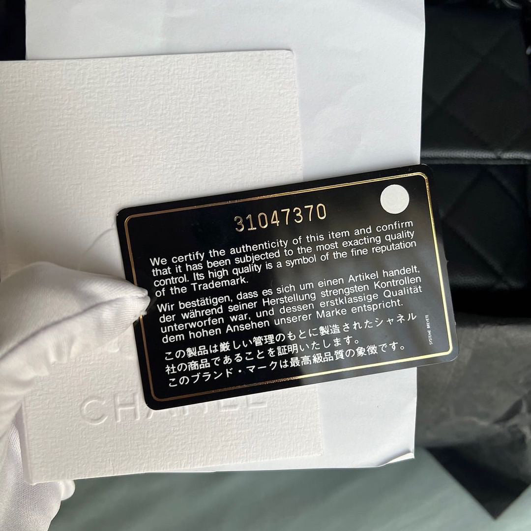 Chanel black caviar so black small flap
