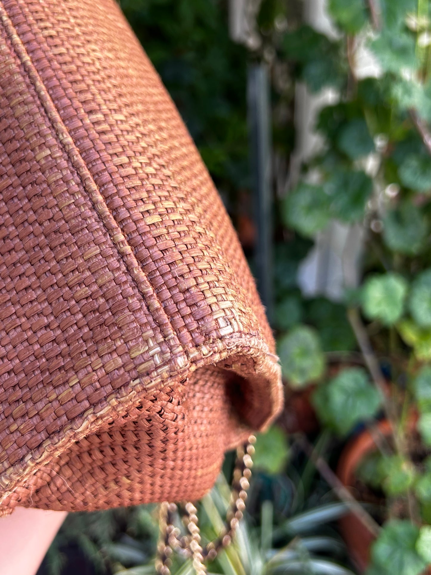 Chanel CC turnlock raffia tote