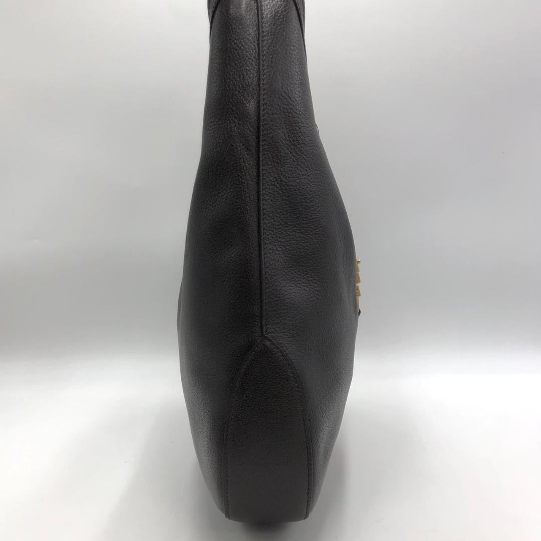 Gucci chocolate leather hobo shoulder bag