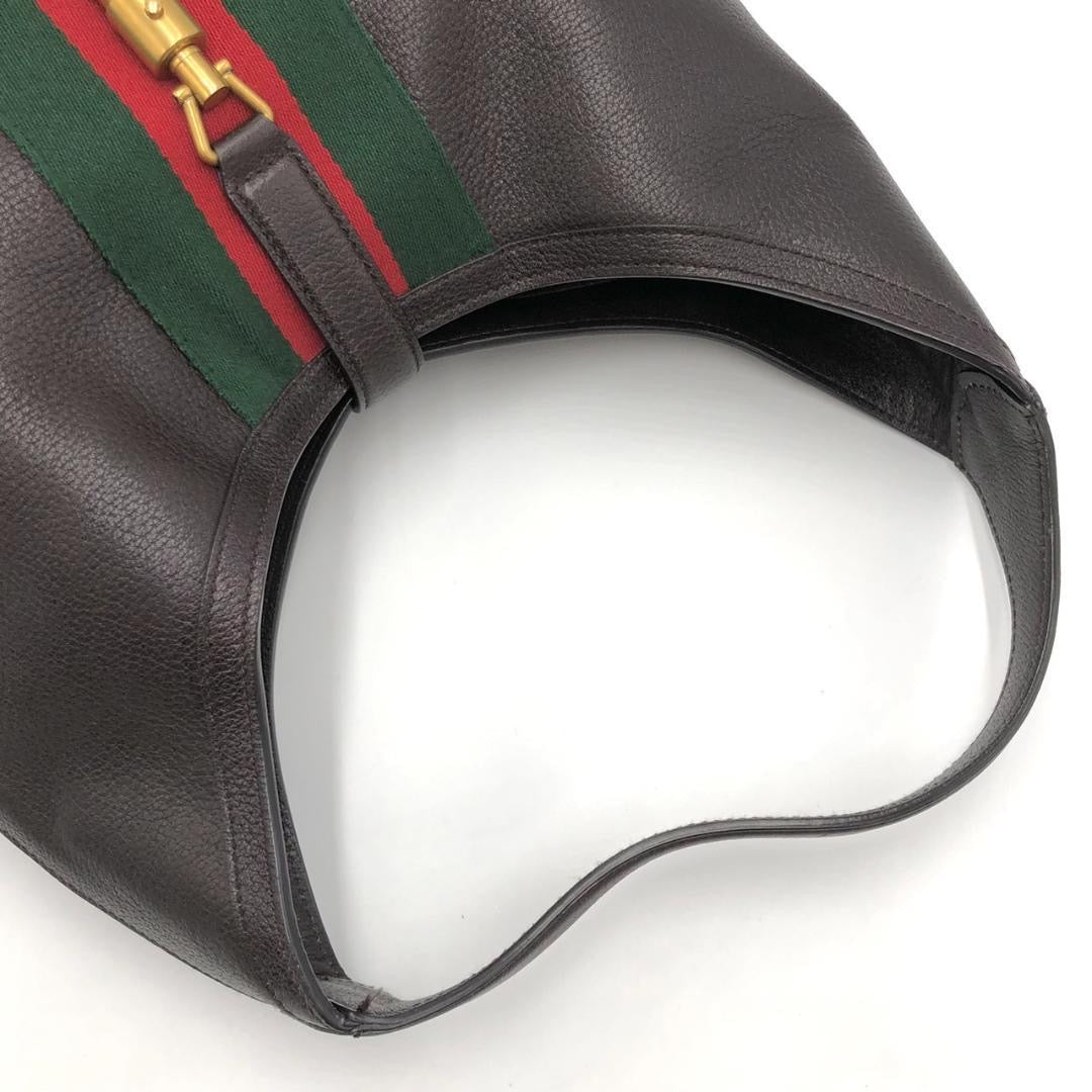 Gucci chocolate leather hobo shoulder bag