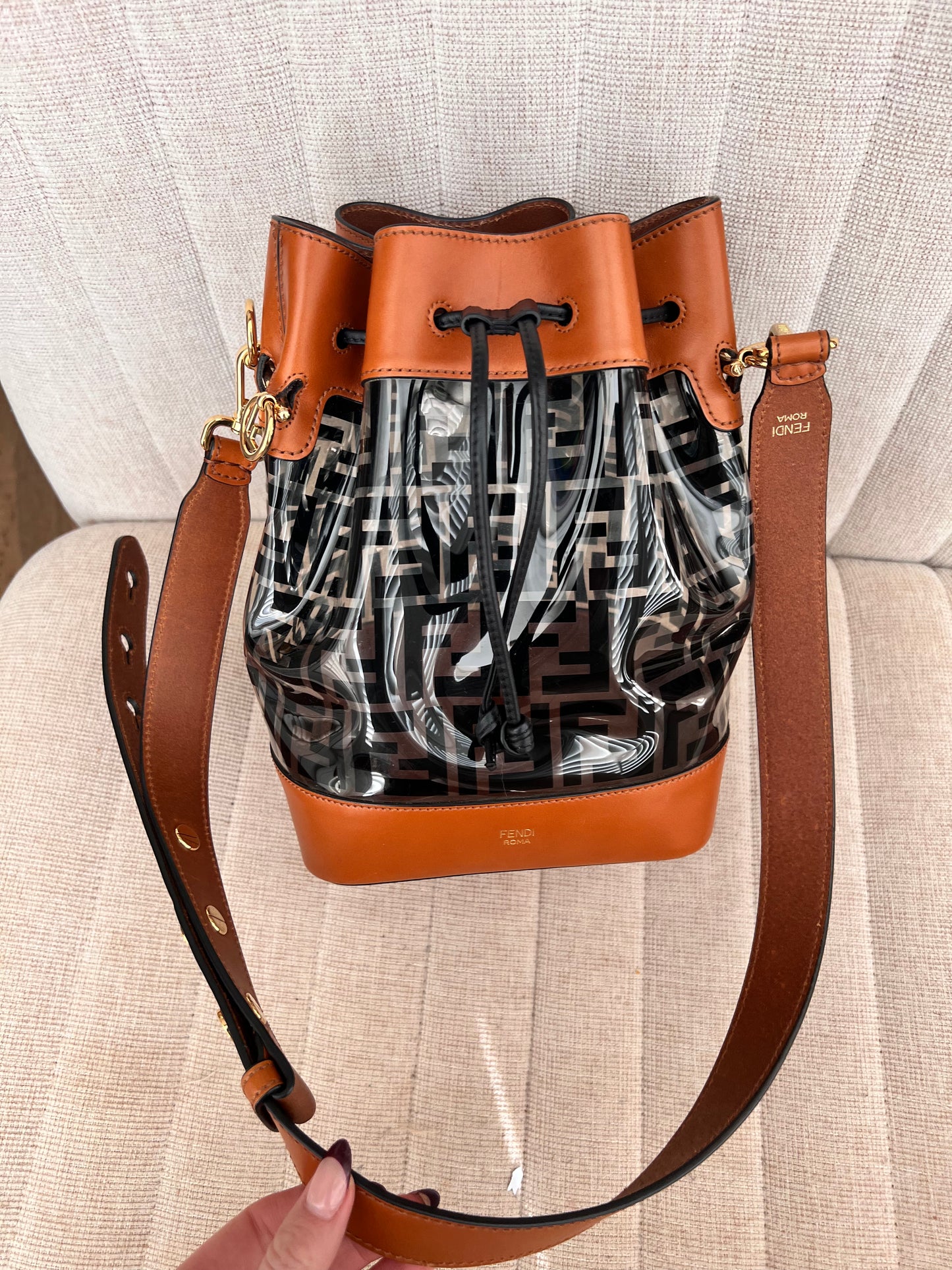 Fendi Zucca mon tresor grande bucket bag