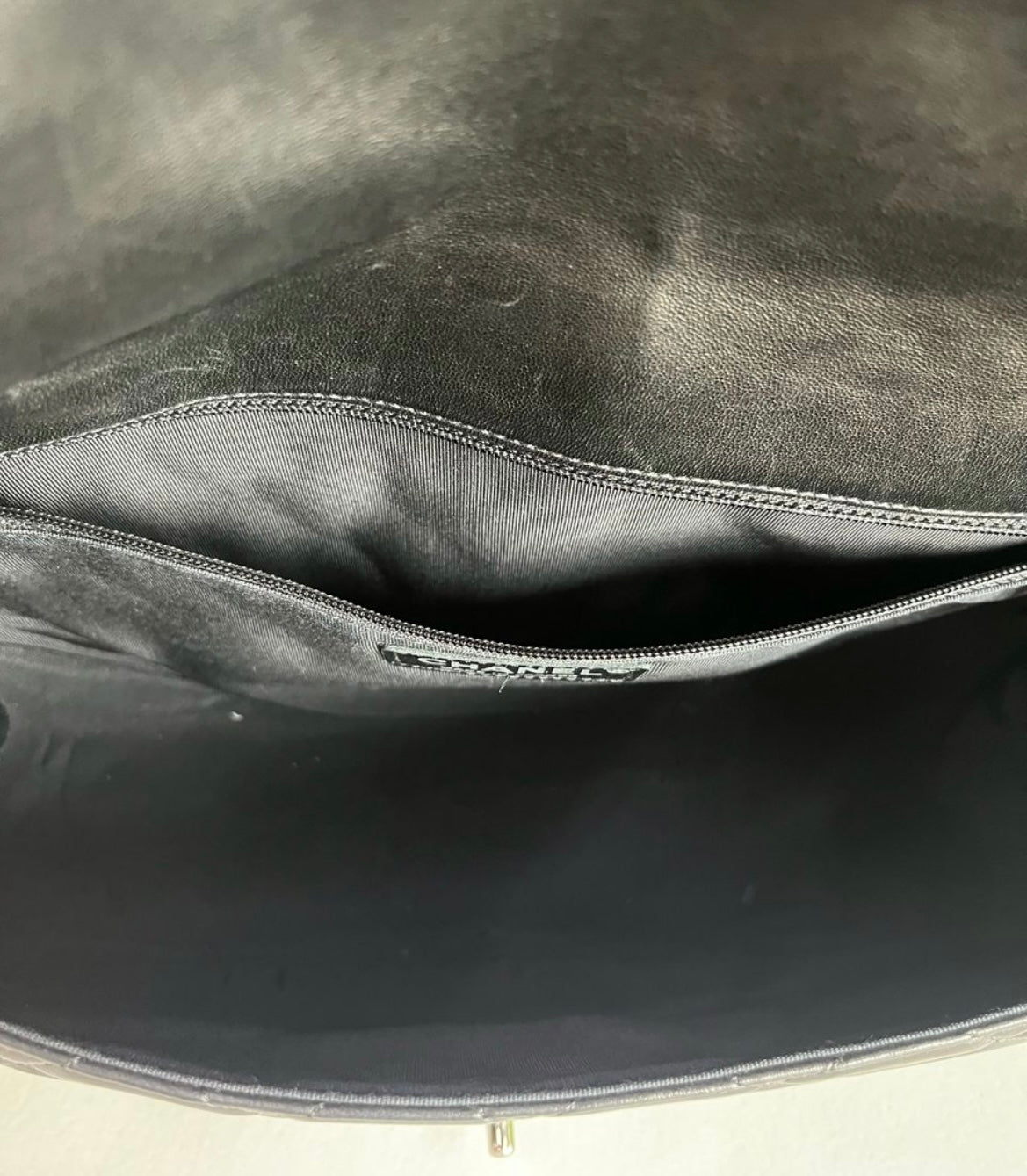 Chanel hicks hoop black lambskin shoulder bag- extremely rare!!
