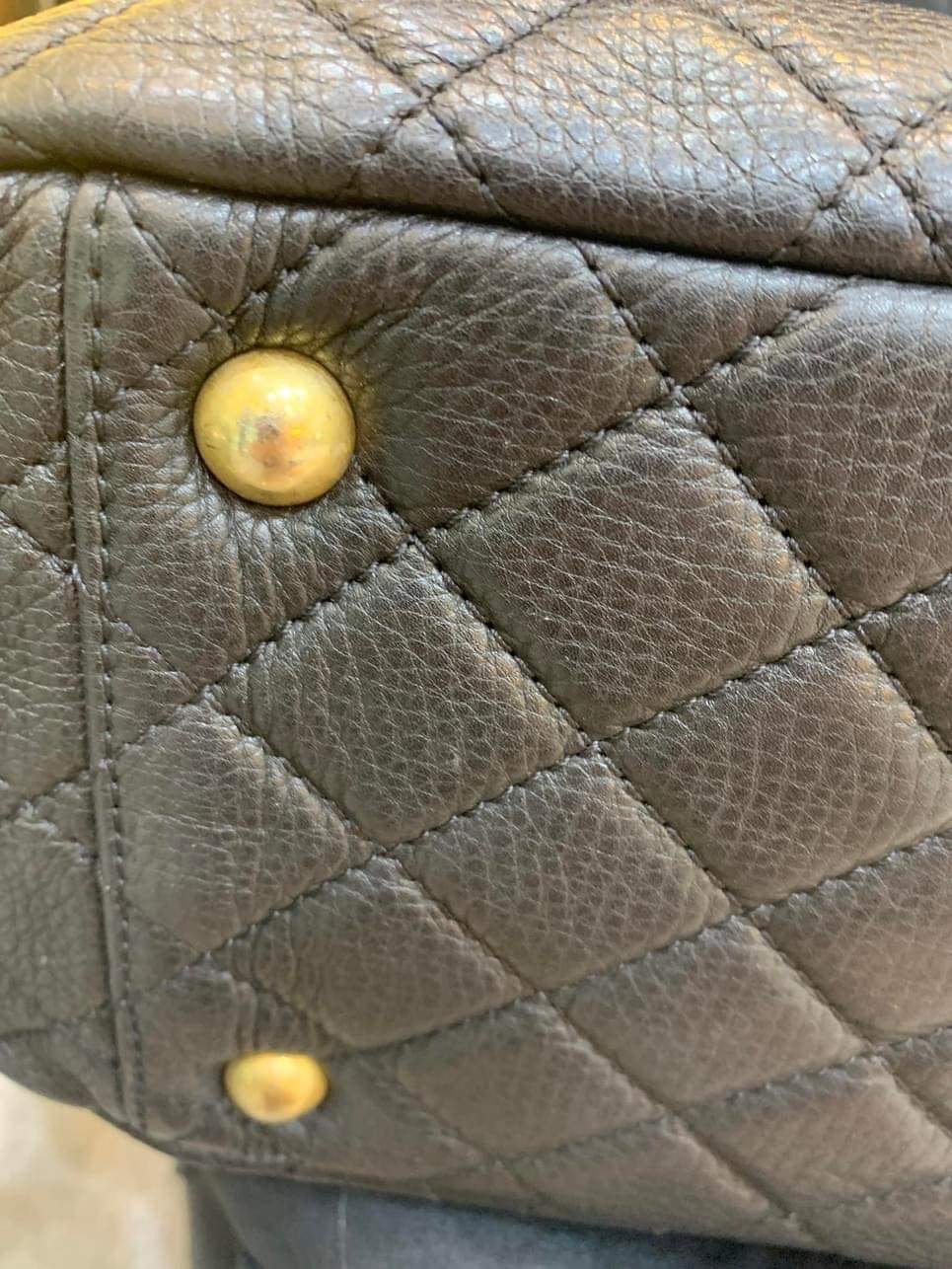 Chanel airline XXL black calfskin GHW flap bag