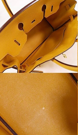 Hermes Hac 32 courchevel Jaune ghw