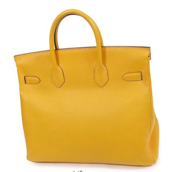 Hermes Hac 32 courchevel Jaune ghw