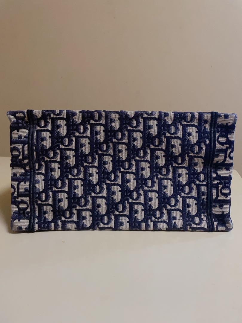 Christian Dior small navy oblique book tote - NIB