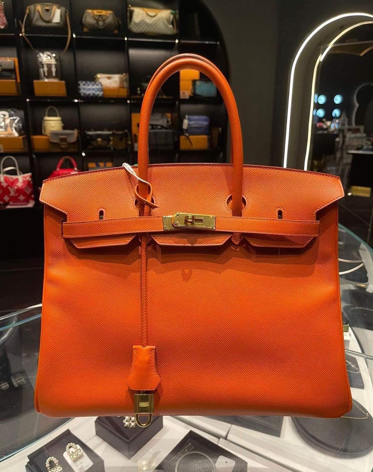 Hermes Birkin 35 Epsom orange GHW - partial payment