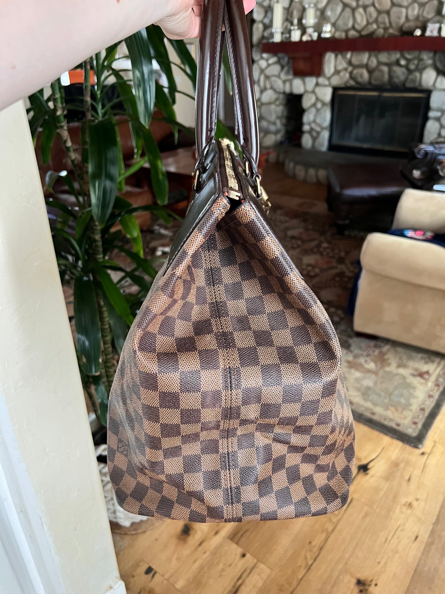 Louis Vuitton Damier Ebene Greenwhich travel weekender bag