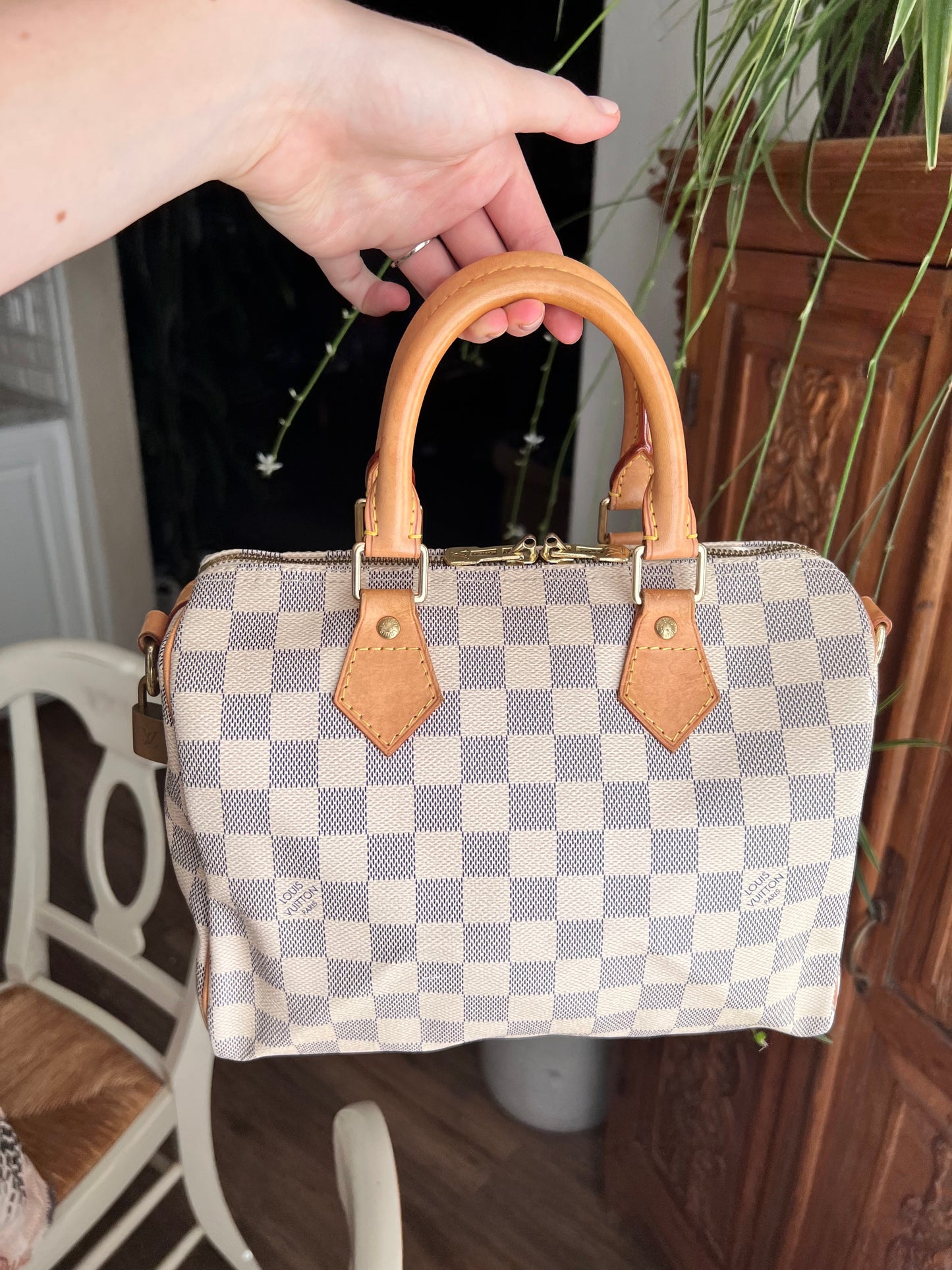 Louis Vuitton Damier Azur speedy 25 bandouliere