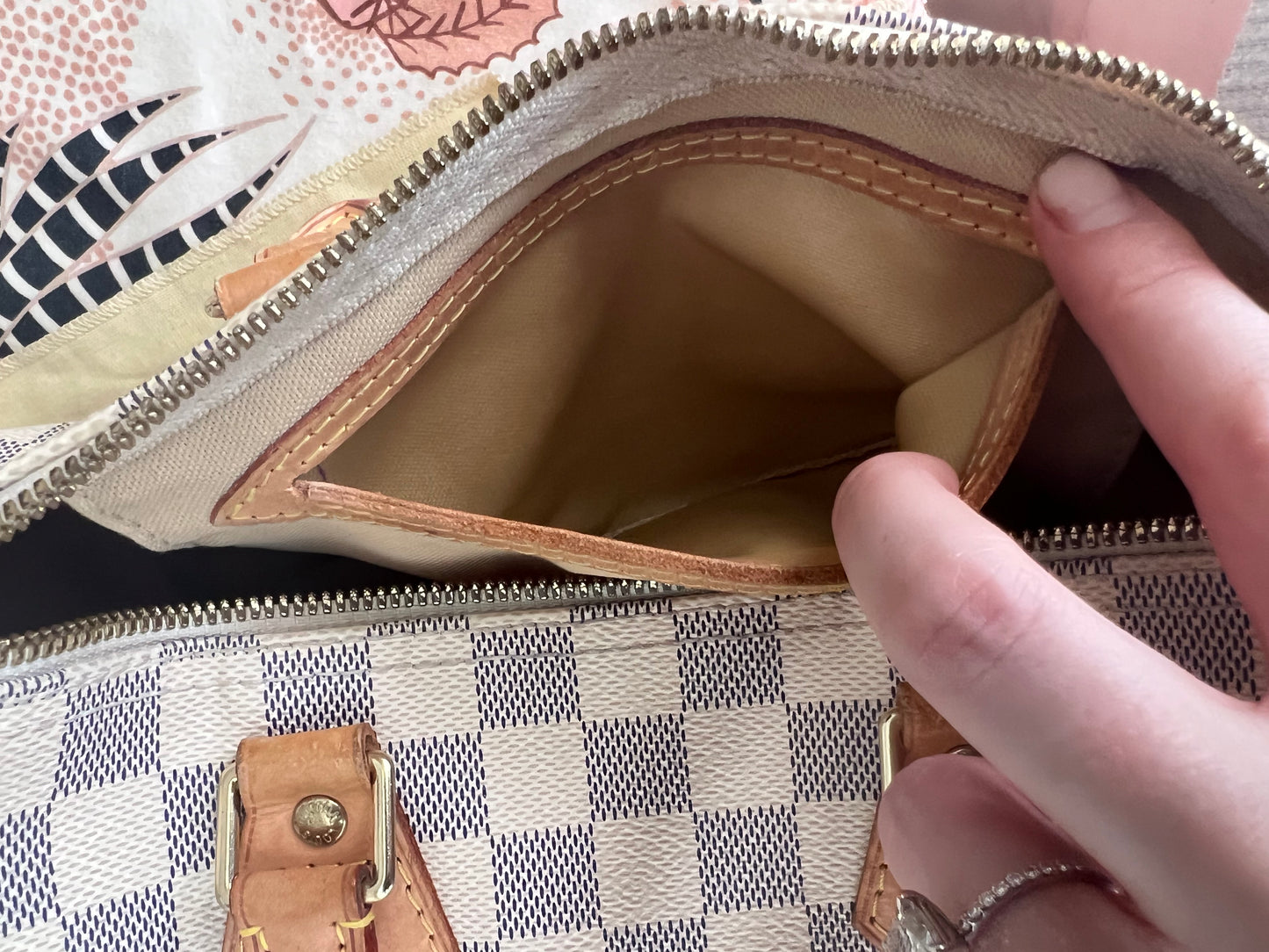 Louis Vuitton Damier Azur speedy 25 bandouliere