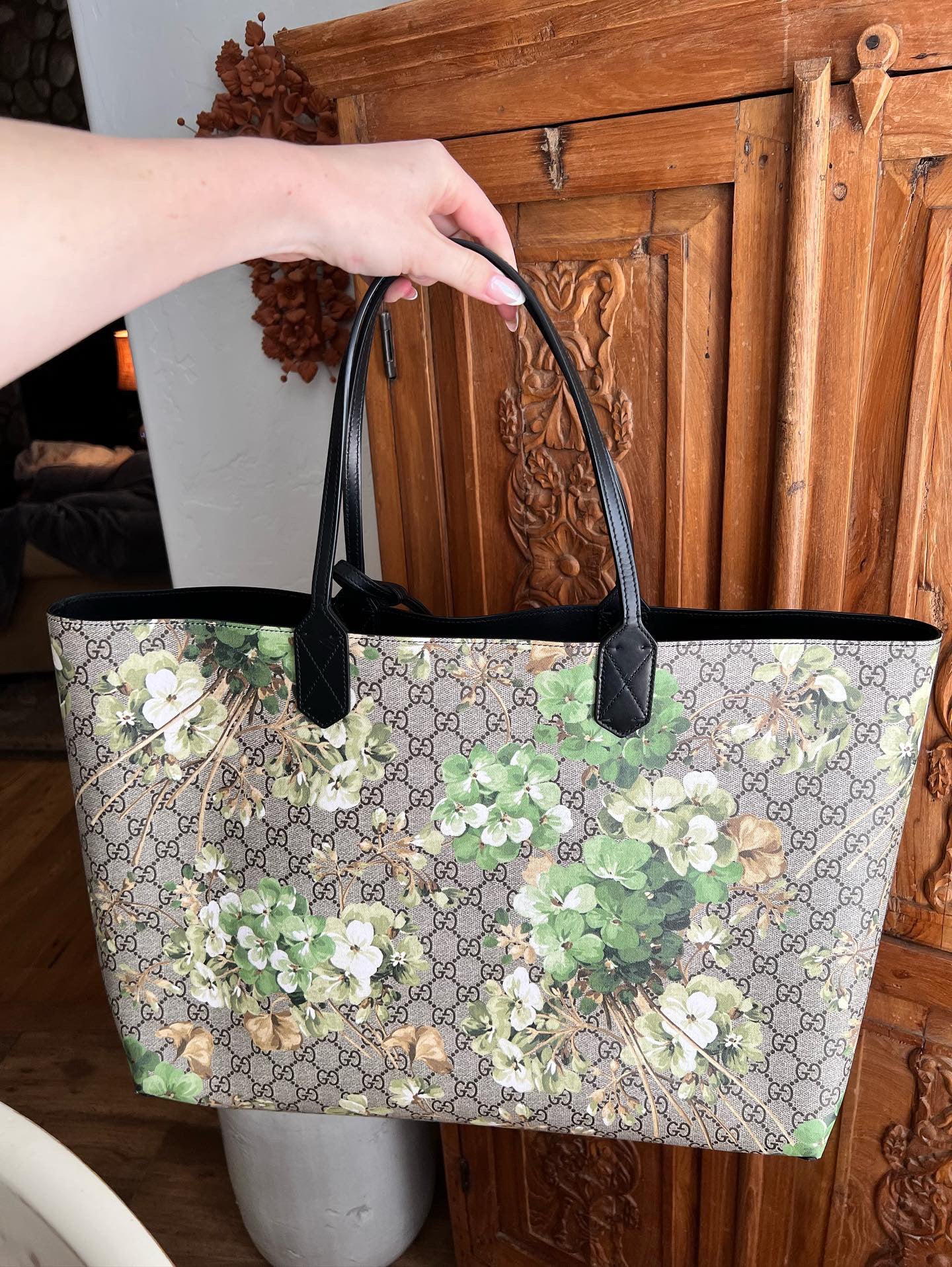 Gucci green blooms tote - PARTIAL payment