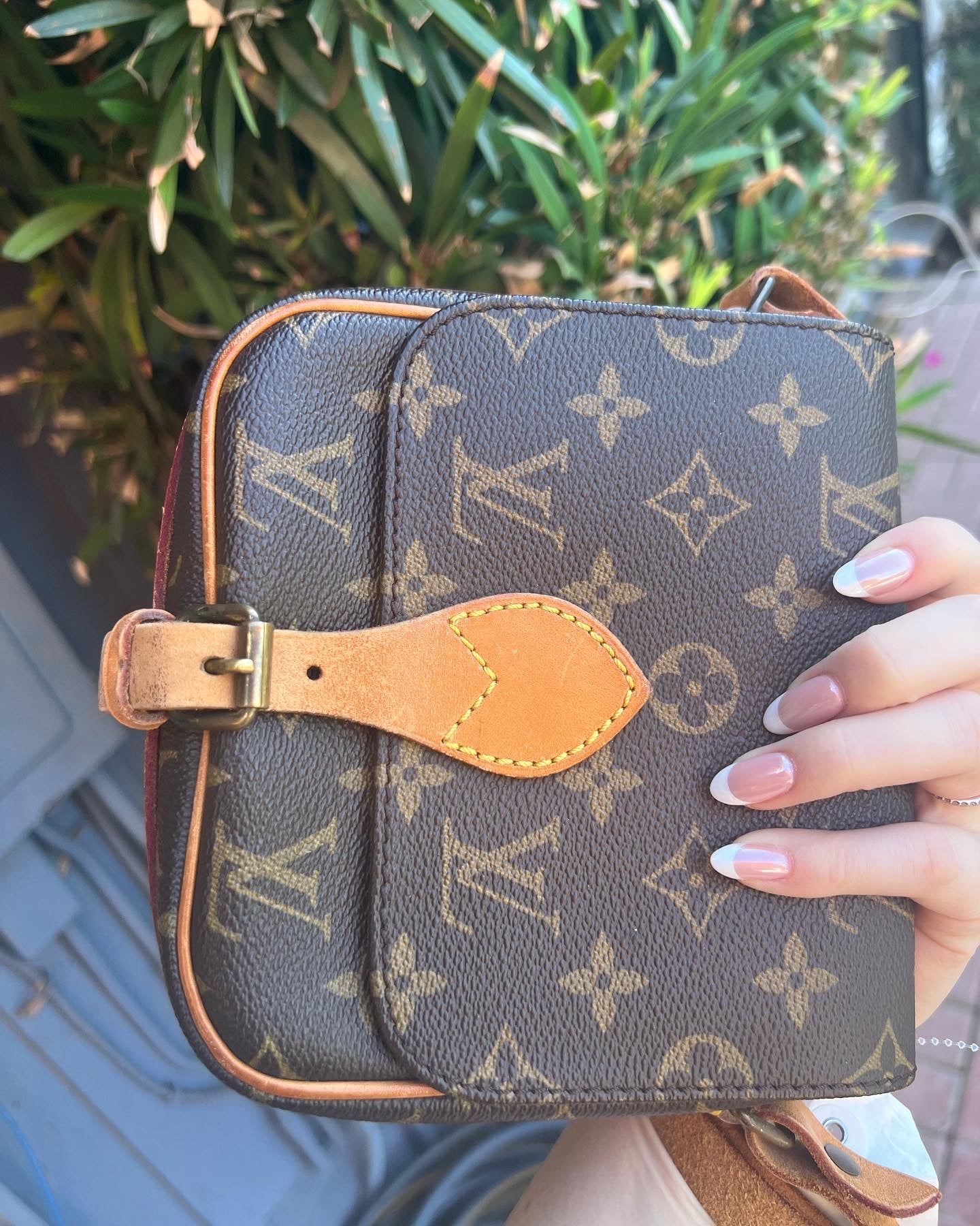 Louis Vuitton vintage monogram cartoucherie pm crossbody bag