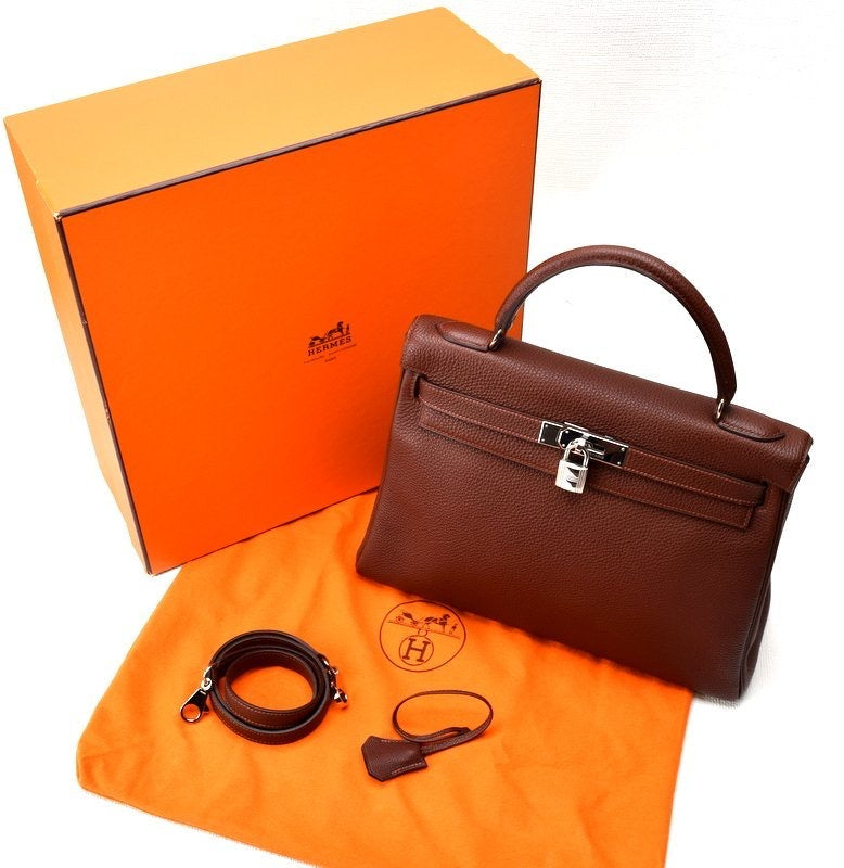Hermes Kelly 32 Togo PHW Stamp square D