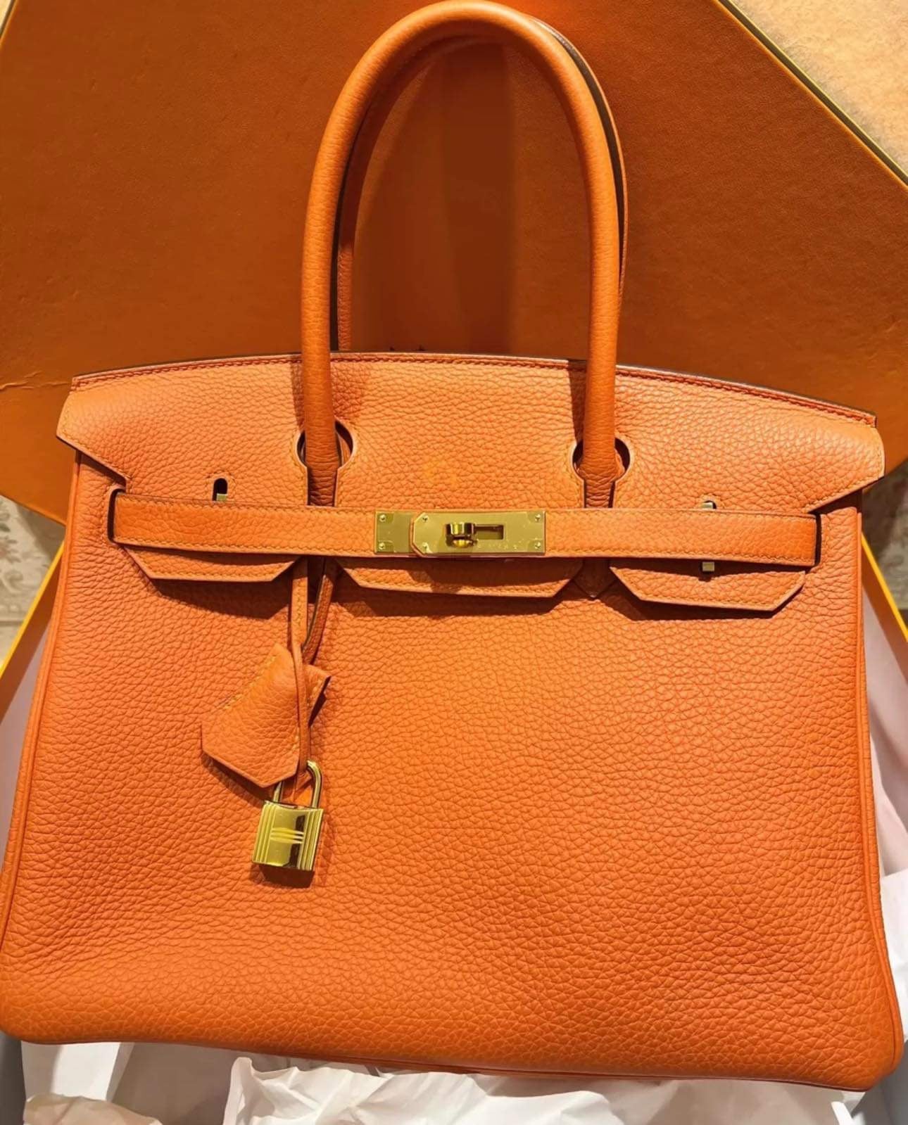 Hermes Togo H orange Togo GHW -partial payment
