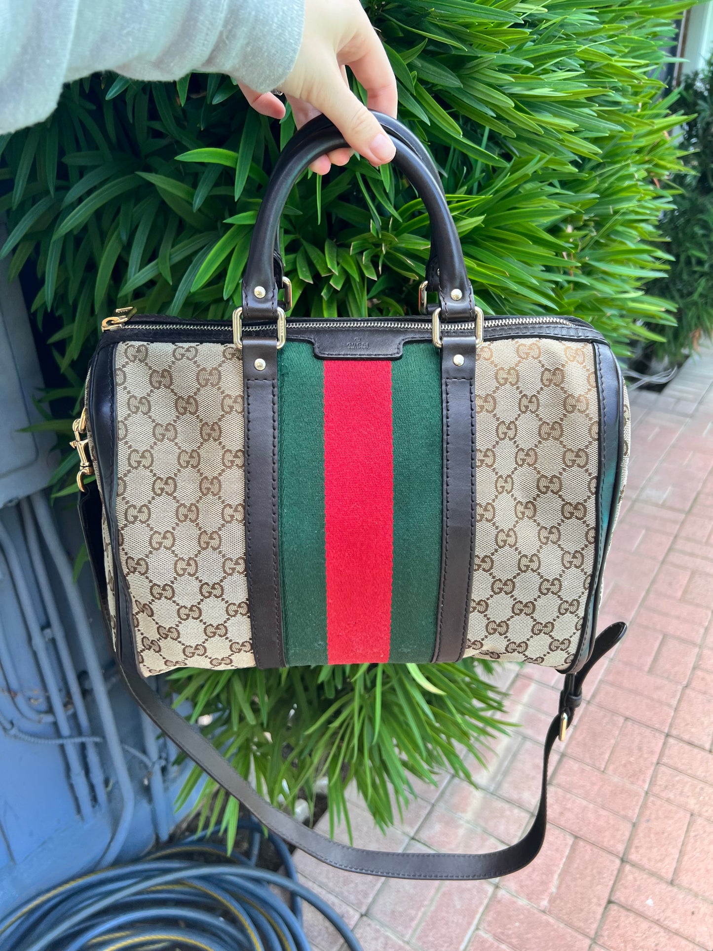 Gucci GG Supreme Boston bag shoulder 2 way tote