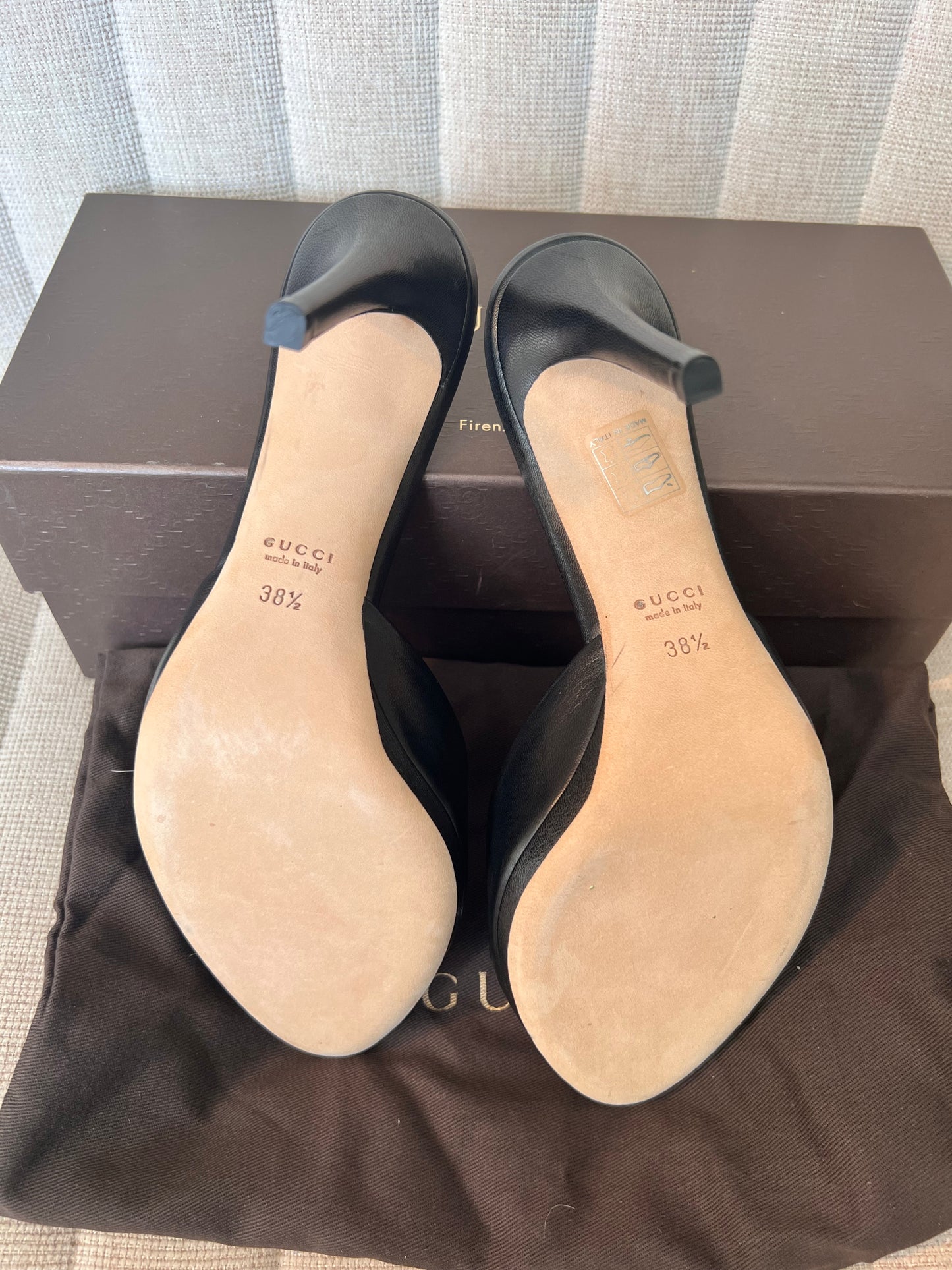 Gucci horsebit mule heels