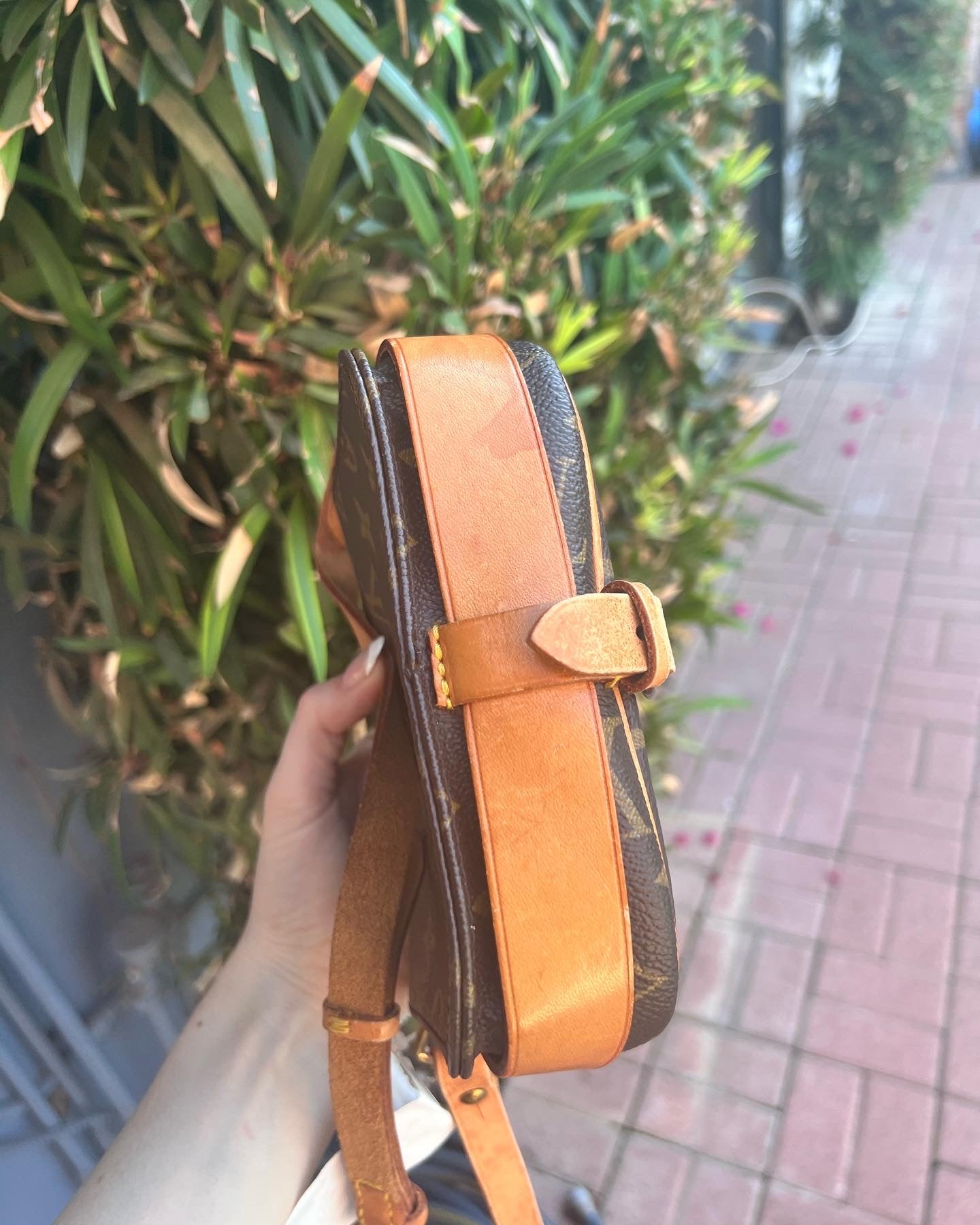 Louis Vuitton vintage monogram cartoucherie pm crossbody bag