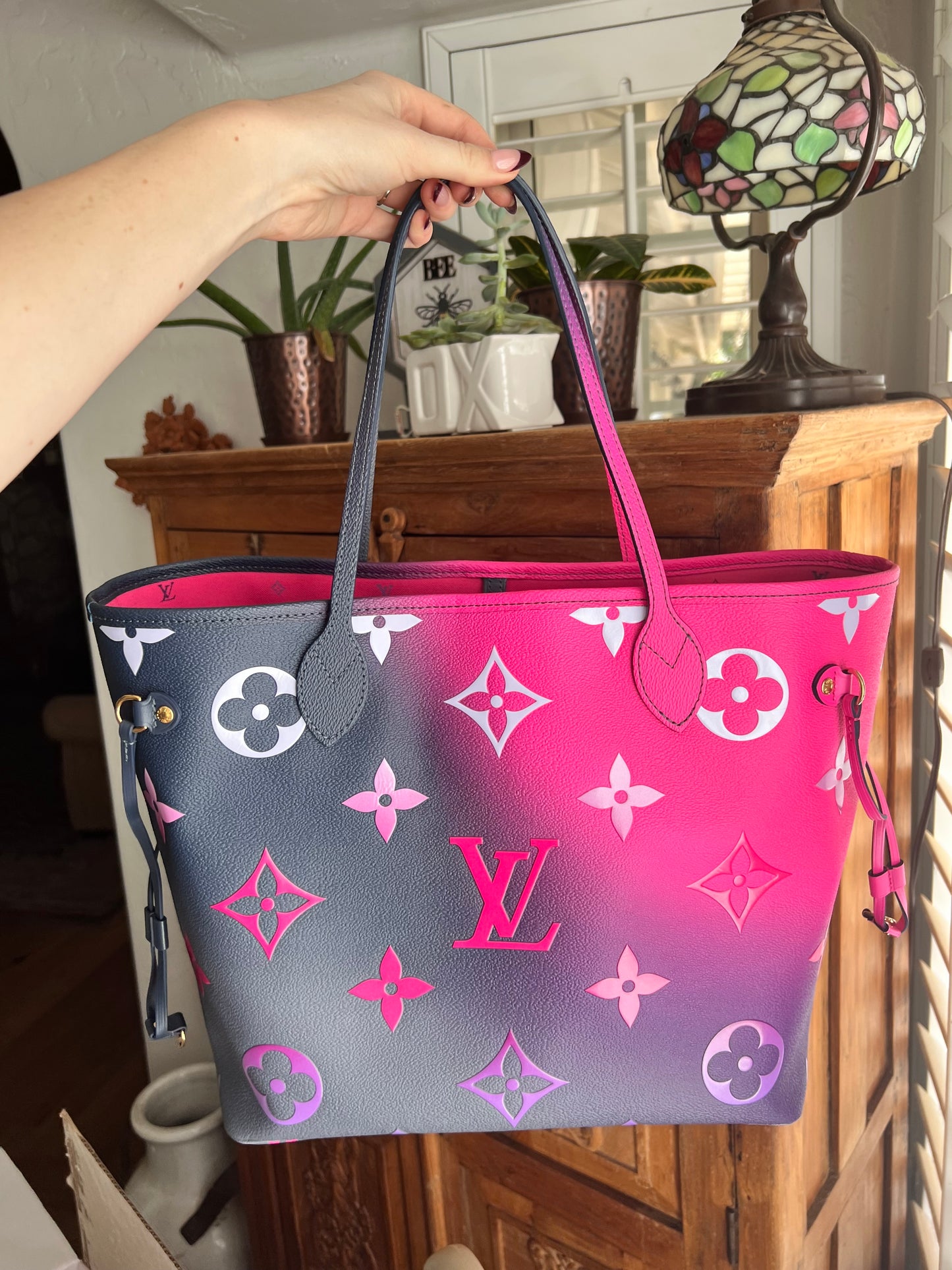 Louis Vuitton spring in the city midnight neverfull tote