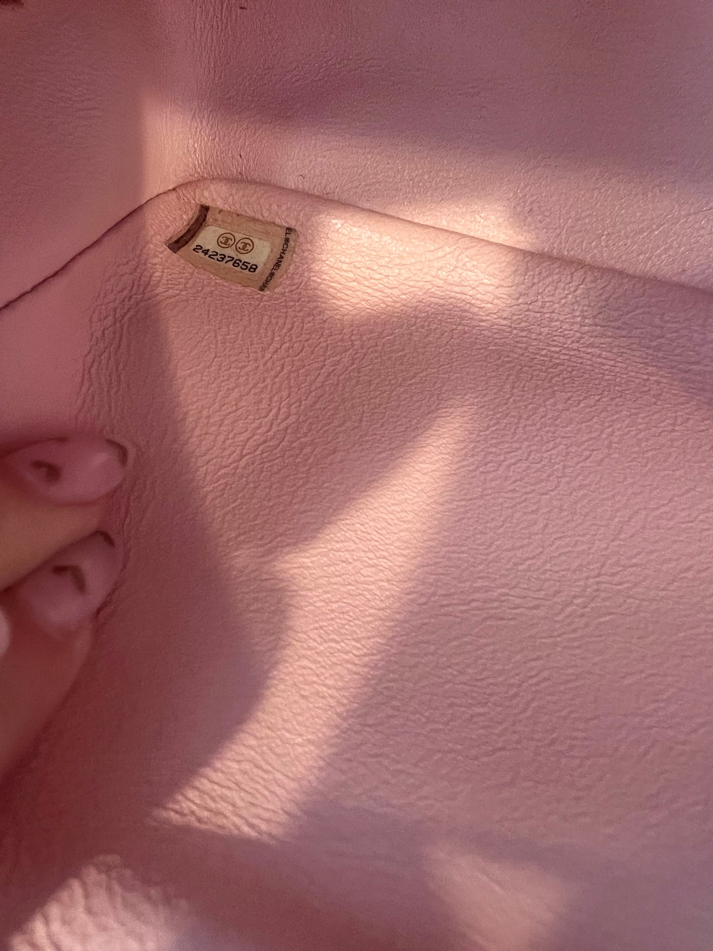Chanel cream caviar double sided 2 way bag