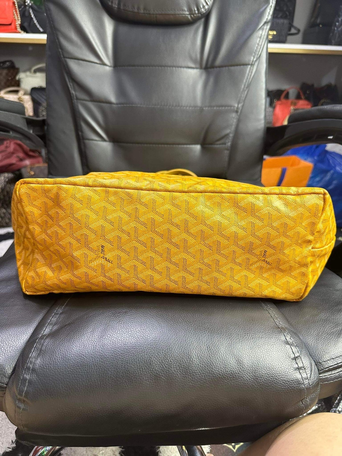 Goyard St. Louis tote in yellow