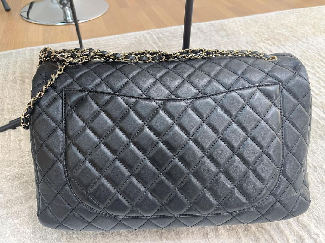 Chanel supermodel airline XXL flap bag