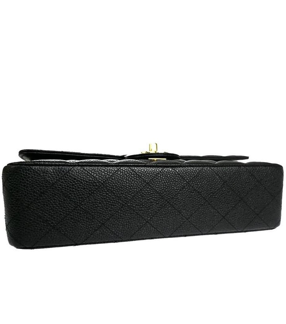 Chanel Black caviar GHW medium classic flap bag